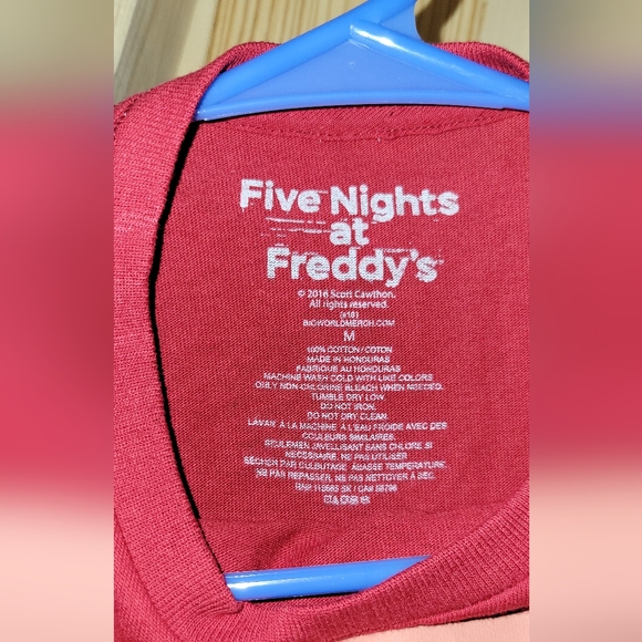 Five Nights at Freddy's Shirt - Red - Medium - Picture 2 of 2